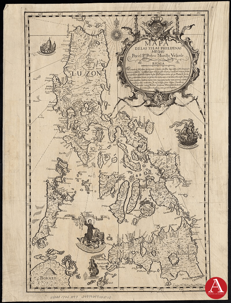 1744 Reduced Version of Murillo Velarde Map. 